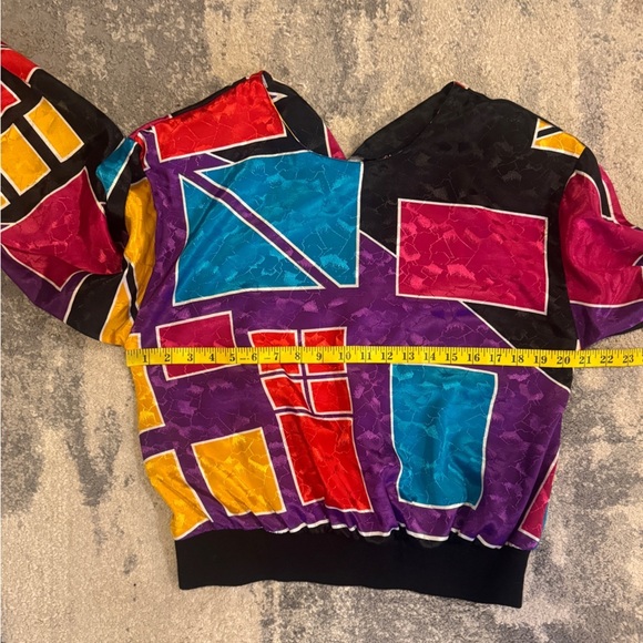 Gianna Colorful Geometric Women's Blouse - Picture 4 of 5